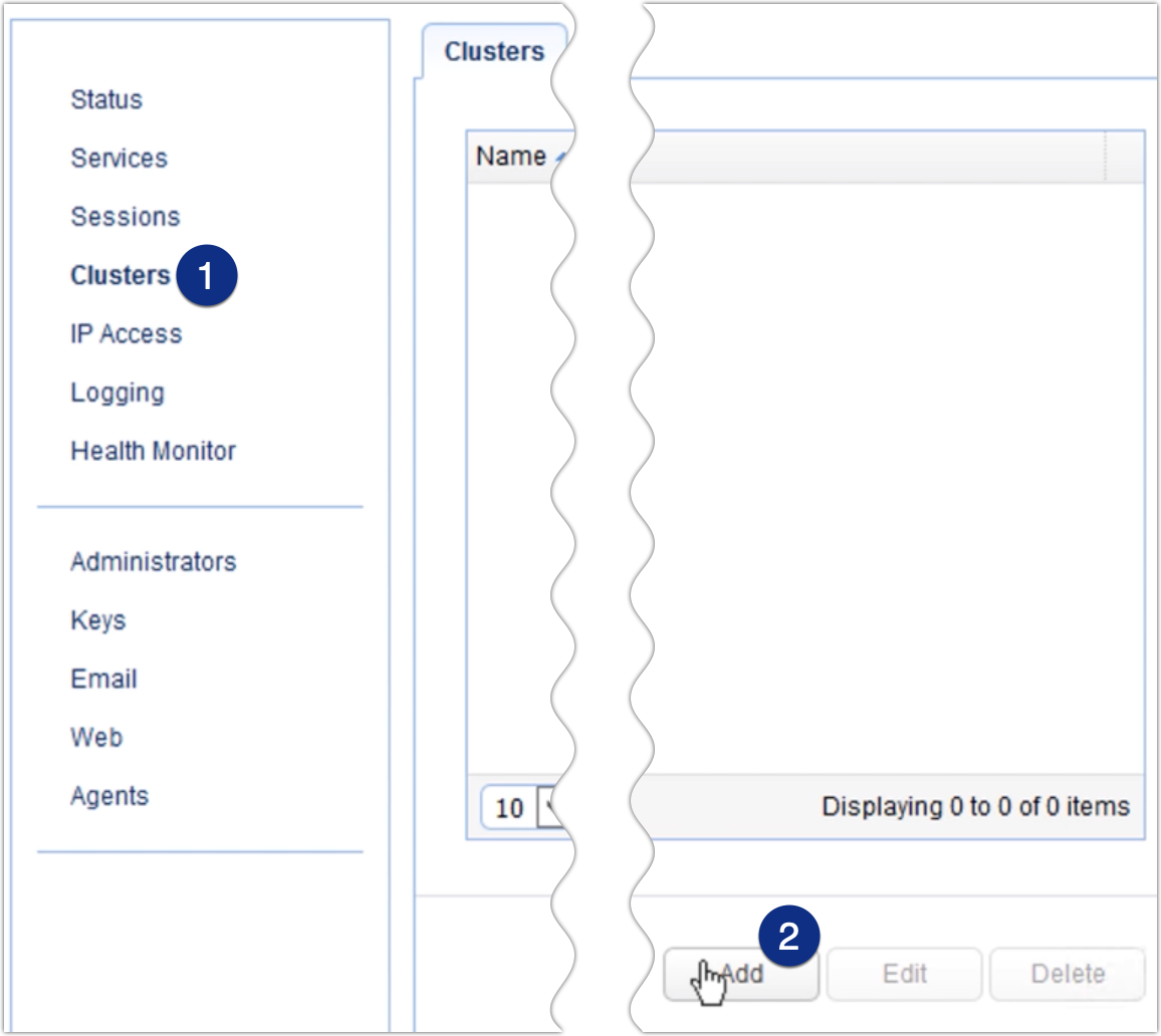 mft gateway clusters add retina